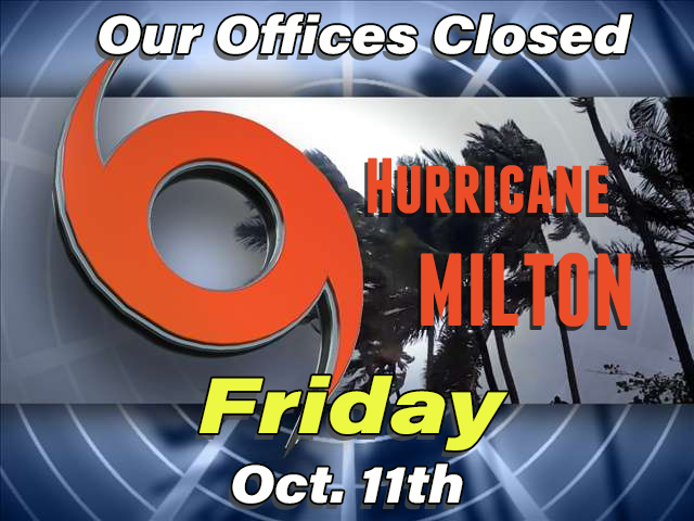 Office Closing Extended Through Friday 10/11