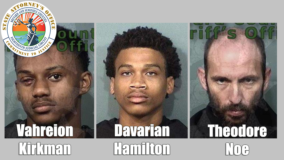 Brevard Grand Jury Indicts 3 for First-Degree Murder