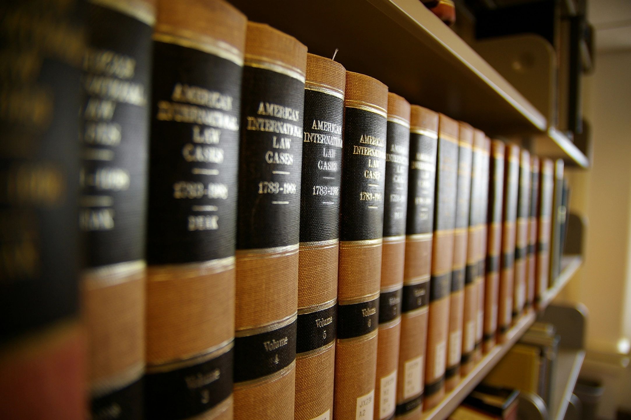 Photograph of law books