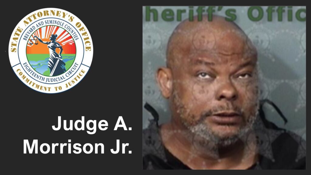 Jail booking photo  of Judge A. Morrison, convicted of sexually molesting a female relative. 
