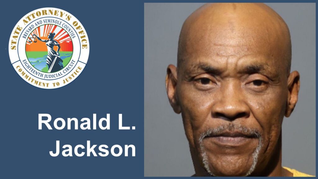 Jail booking photo of Ronald Lee Jackson. 