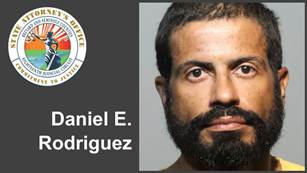 Jail booking photo of Daniel E. Rodriguez
