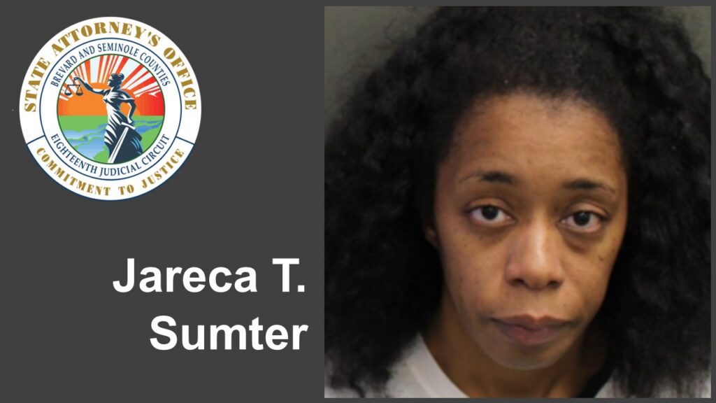 Booking photo of Jareca T. Sumter from the Orange County Jail.