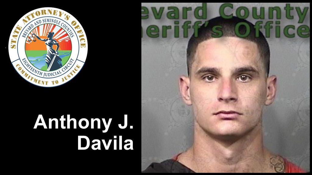 Jail booking photo of Anthony J. Davila.