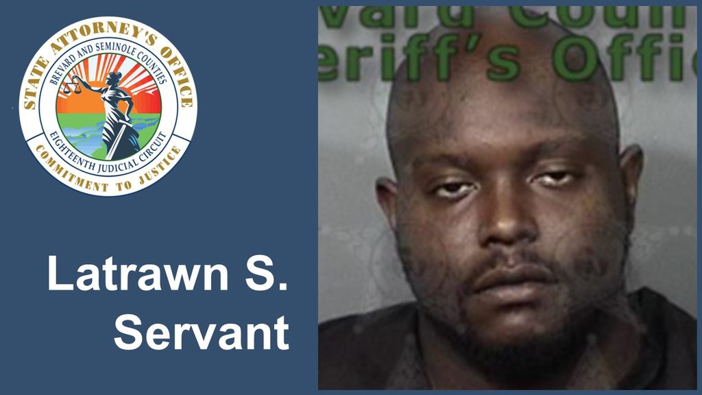 Jail booking photo of Latrawn Servant