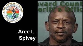 Jail booking photo of Aree L. Spivey